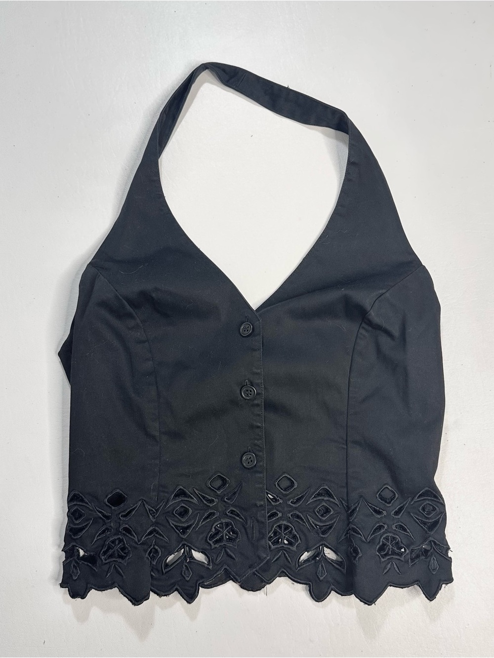 Y2K Cache cut out halter blouse